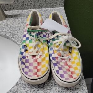 Vans Kids Multicolor Checkered Sneakers